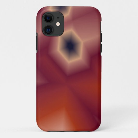 抽象的なオレンジとピンクのiPhoneカバー Case-Mate iPhoneケース (裏面)