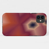 抽象的なオレンジとピンクのiPhoneカバー Case-Mate iPhoneケース (裏面(横))