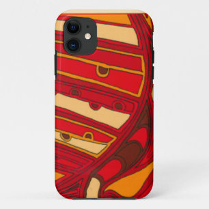 抽象的なオレンジパネル iPhone 11 ケース