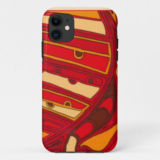 抽象的なオレンジパネル Case-Mate iPhoneケース (裏面)