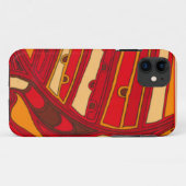 抽象的なオレンジパネル Case-Mate iPhoneケース (裏面(横))