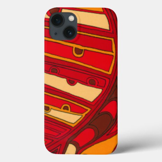 抽象的なオレンジパネル Case-Mate iPhoneケース (裏面)