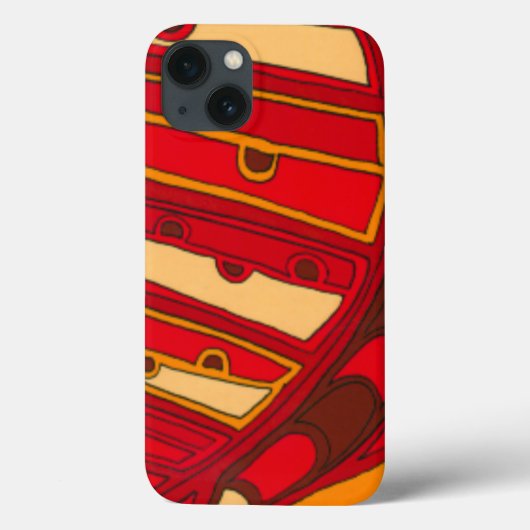 抽象的なオレンジパネル Case-Mate iPhoneケース (裏面)