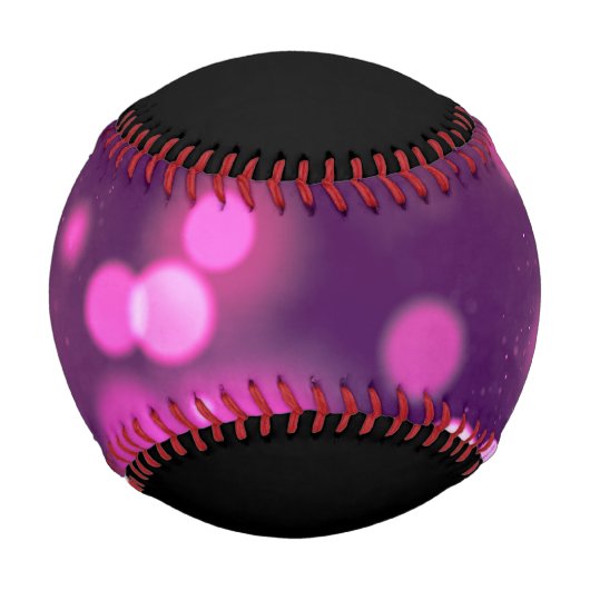 抽象的なオーブスパープルピンクの幻想的な野球 野球ボール (正面)