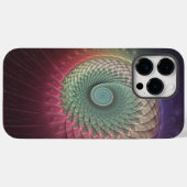 抽象的なカタツムリのカラフルなモダンフラクタルアート Case-Mate iPhoneケース (裏面 (横))