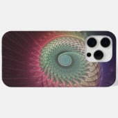抽象的なカタツムリのカラフルなモダンフラクタルアート Case-Mate iPhoneケース (裏面 (横))