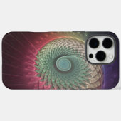 抽象的なカタツムリのカラフルなモダンフラクタルアート Case-Mate iPhoneケース (裏面 (横))