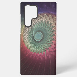 抽象的なカタツムリのカラフルなモダンフラクタルアート SAMSUNG GALAXY S22 ULTRAケース