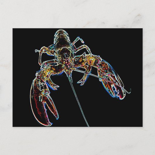 抽象的なカニ ポストカード (正面)