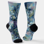 抽象的なカメ ソックス (傾斜あり)