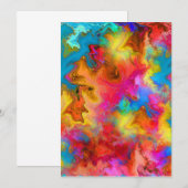 抽象的なカラフルさ 招待状 (正面/裏面)