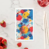 抽象的なカラフルなスプラッターアート (インサイチュ)