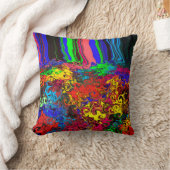 抽象的なカラフルなダンサー / プッシュ / サングリア / クッション (ブランケット)