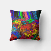 抽象的なカラフルなダンサー / プッシュ / サングリア / クッション (裏面)