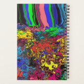 抽象的なカラフルな回転するもの / プッシュ /  プランナー手帳 (裏面)