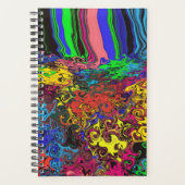 抽象的なカラフルな回転するもの / プッシュ /  プランナー手帳 (正面)