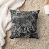 抽象的なカラフルな渦 / 白黒 クッション (ブランケット)