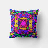 抽象的なカラフルな渦 / 鏡 / マイアミ / クッション (裏面)