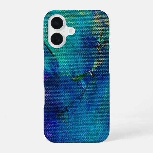 抽象的なカラフルなiPhone 16ケース - モダンで芸術的 iPhone 16ケース (裏面)