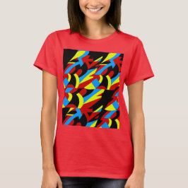 抽象的なカラフルアート Tシャツ