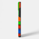 抽象的なカラフルデザイン iPhoneケース (左側面)