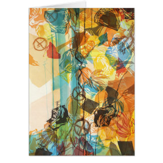 抽象的なカリフォルニアの砂漠の芸術カードモハーベ