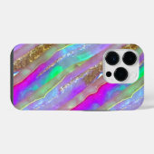 抽象的なガラスアート iPhoneケース (裏面横)