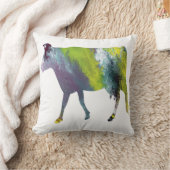 抽象的なガーンジー牛シルエット クッション (ブランケット)