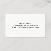 抽象的なキーウィフルーツの名刺-栄養士 名刺 (裏面)