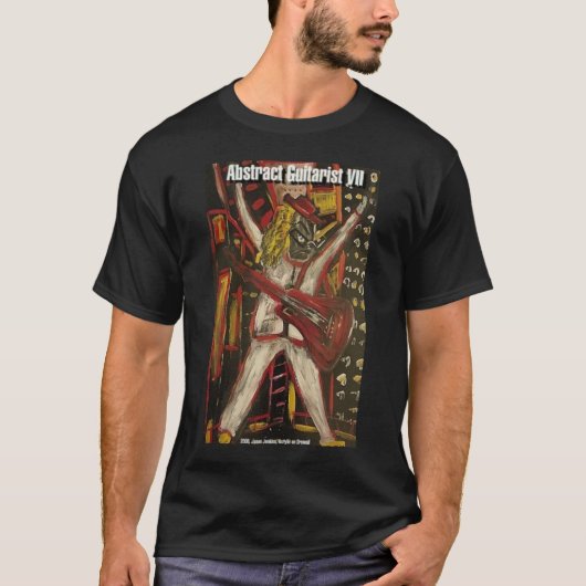 抽象的なギタリスト VII Tシャツ (正面)
