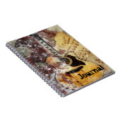 抽象的なギターのデザインジャーナル ノートブック (右側)