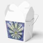 抽象的なクジャクの羽のフードボックス フェイバーボックス (オープン)