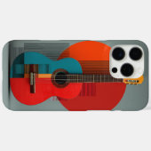 抽象的なクラシックギターのアートiPhone/iPadケース Case-Mate iPhoneケース (裏面 (横))