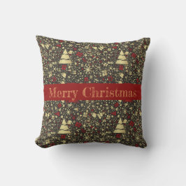 抽象的なクリスマスのスローピロー クッション