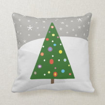 抽象的なクリスマスツリーの冬の景色