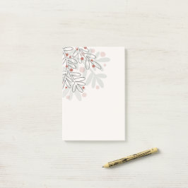 抽象的なクリスマス休日のヤドリギ ポストイット