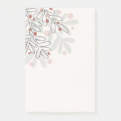 抽象的なクリスマス休日のヤドリギ ポストイット (正面)