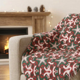 抽象的なクリスマス星の流体シームレス パターン スローブランケット