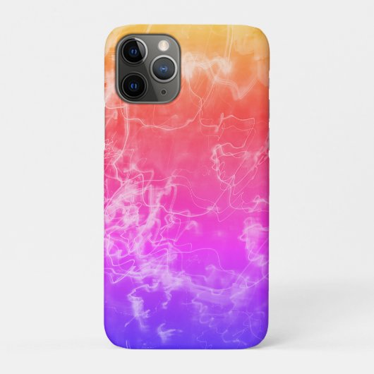 抽象的なグラデーションの電気光のライン Case-Mate iPhoneケース (裏)