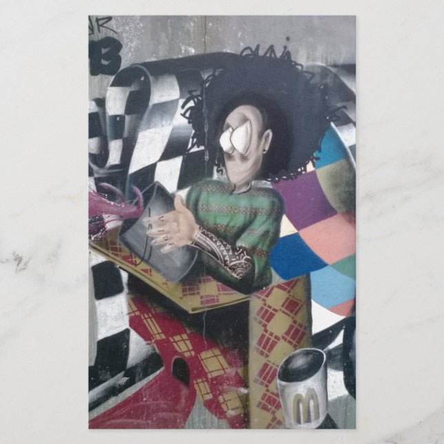 抽象的なグラフィティアート (正面)