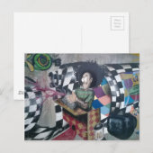 抽象的なグラフィティアート ポストカード (正面/裏面)