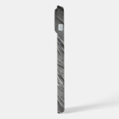 抽象的なグランジメタルのテクスチャ iPhoneケース (左側面)
