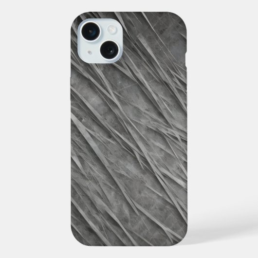 抽象的なグランジメタルのテクスチャ iPhoneケース (裏面)