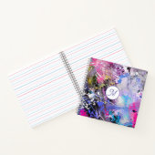 抽象的なグランジーカラフルペイント ノートブック (内部)