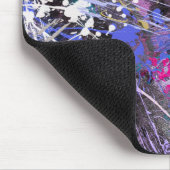 抽象的なグランジーカラフルペイント マウスパッド (コーナー)