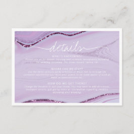 抽象的なグリッター ストラタ ウェディング 詳細 Lilc ID903 エンクロージャーカード