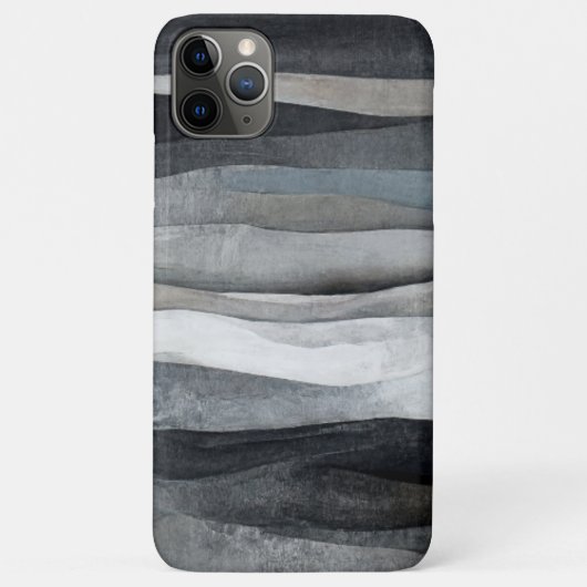 抽象的なグレー波アート Case-Mate iPhoneケース (裏面)