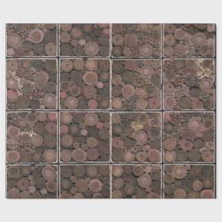 抽象的なコイル状ロープの包装紙 ラッピングペーパー