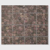 抽象的なコイル状ロープの包装紙 ラッピングペーパー (フラット)