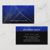 抽象的なコンピュータ業界カード青いハイテク 名刺 (正面/裏面)